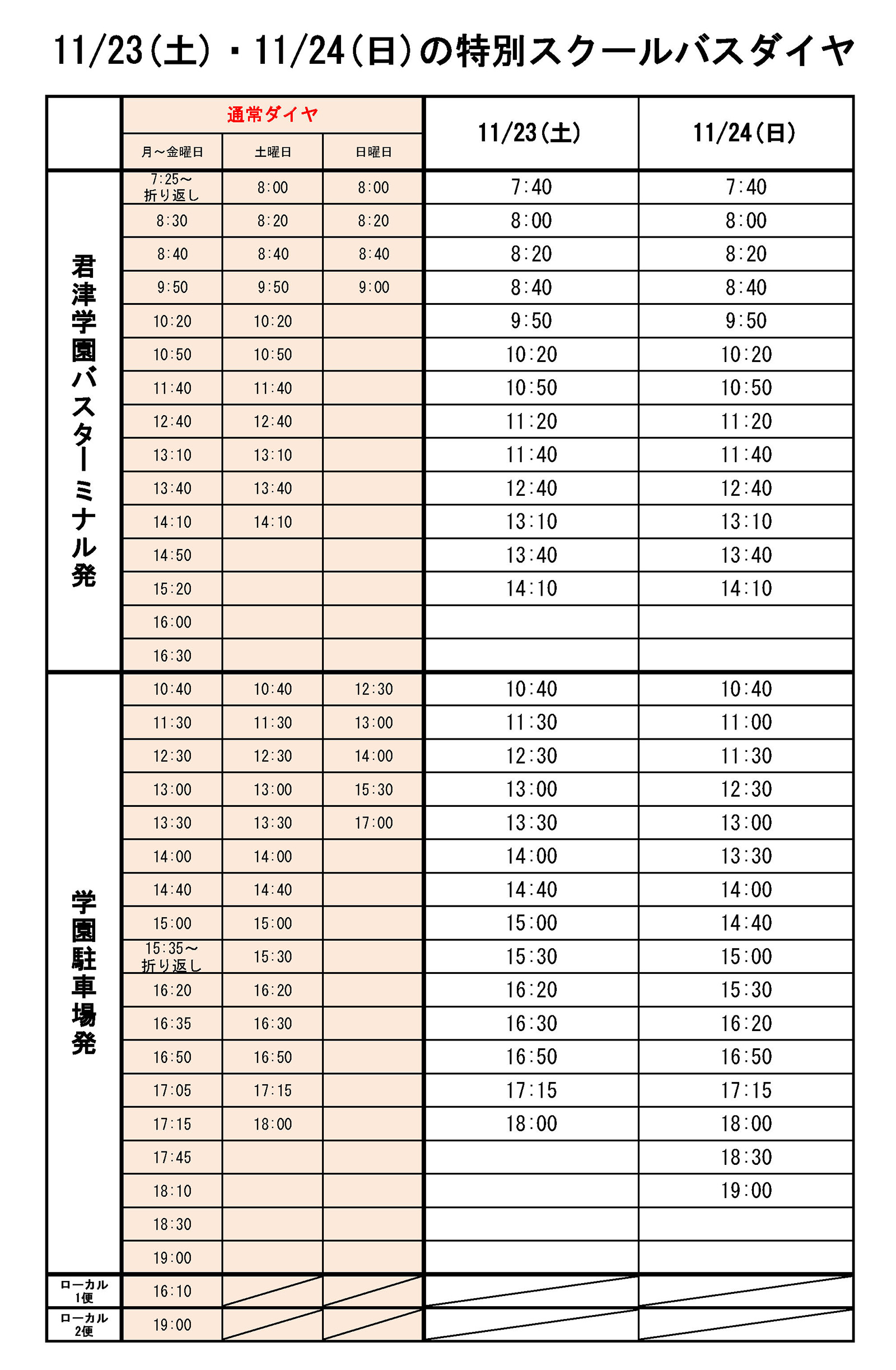 バスダイヤ